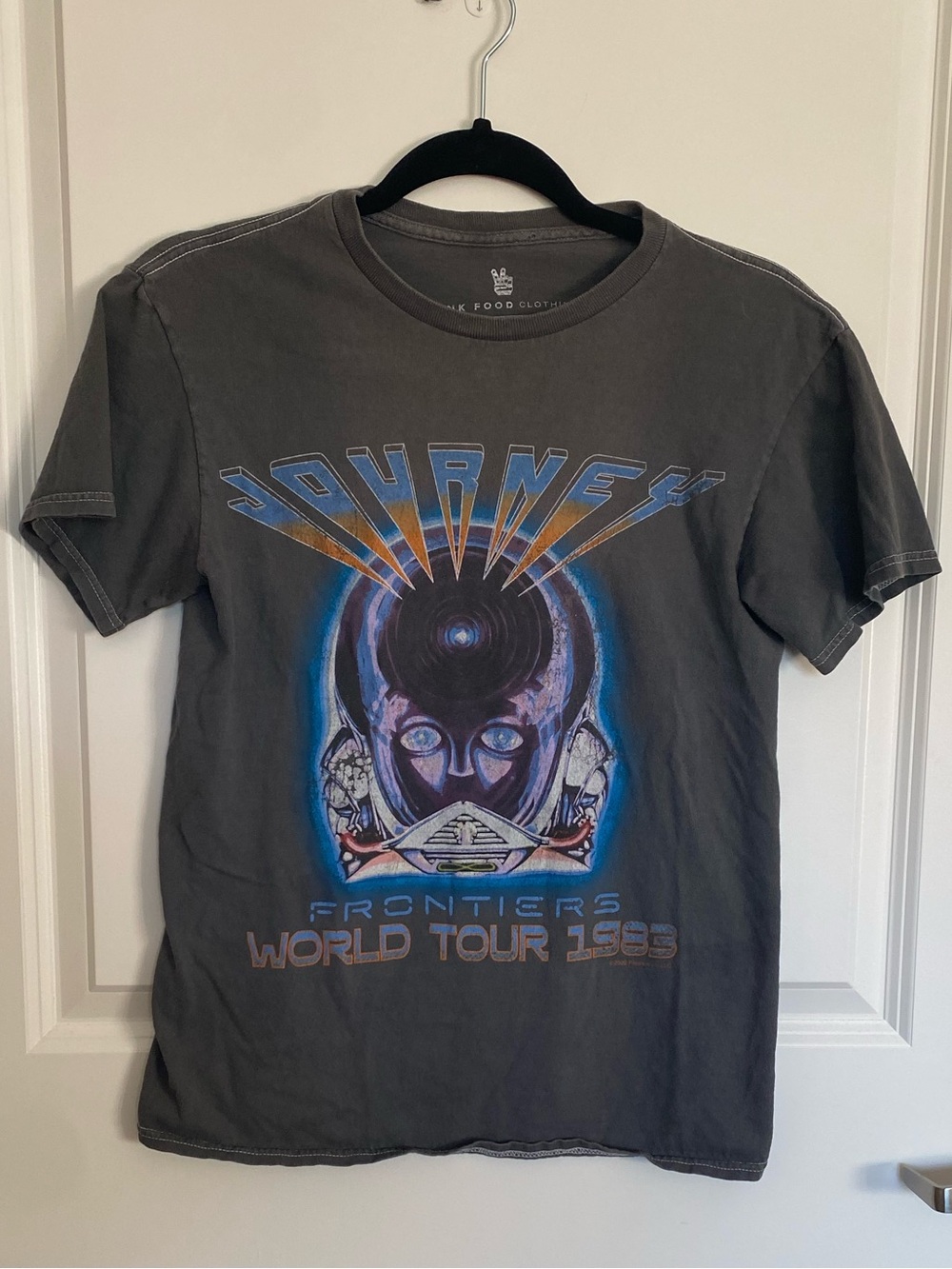 Junk Food Clothing Gray Journey "World Tour 1983" Graphic Tee